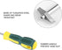 NEMTMCUA Hand Caulking Removal Tool,Steel Head Grout Cleaner Scraper Scrubber Brush Tile Joint Cleaning Brush Tiles Gap
