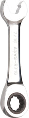 Jonard Tools ASWS-R716, Stubby Ratcheting Combination Speed Wrench, Angled Head, 7/16"