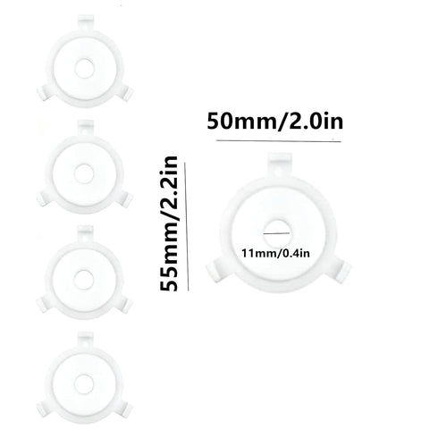 ZIANTENNY 12 E27 3/7" Pcs White Plastic Lamp Shade Adapter Rings to Reducer Rings, Replacement Washer Adapters Ideal