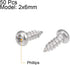 uxcell 50Pcs 2x6mm Self Tapping Screws, Phillips Pan Head Screw, 316 Stainless Steel Fasteners Bolts