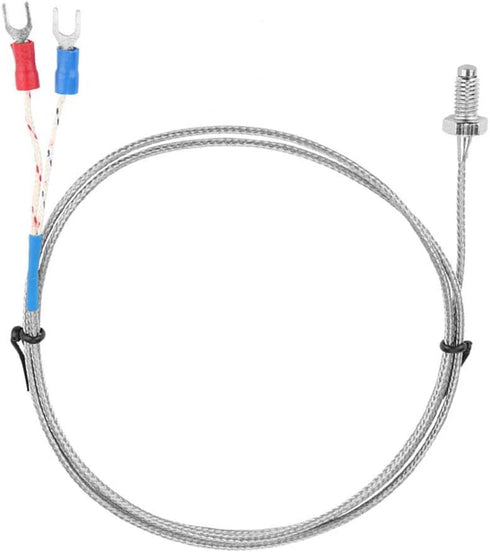 K Type Thermocouple M6 Screw Fine Thread Temperature Sensor Wire 0-400? 1M/2M/3M/4M/5M (3m)