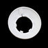 Wall Split Flange Plastic Escutcheon Ring, White, Fits 32mm/1.26" Outer Diameter Wall Pipe, Pack of 12