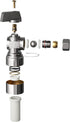 PROFLO PFXQAQ32 FastFit 5/8" Push x 3/8" OD Angle Stop Quarter 1/4" Turn - Chrome by ProFlo