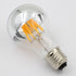 A60 Half Chrome Light Bulbs, 3 Pack, 4 Watts (40W Equivalent), E27 Base, 2700K Warm White, Non-Dimmable