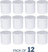EZY DOSE Ointment Jar and Container, 16 oz Capacity, Leak-Proof, Durable Design, White (Pack of 12)