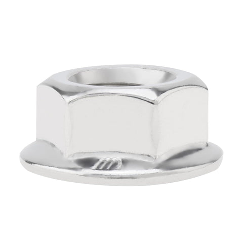M8 x 1.25mm Serrated Flange Hex Lock Nuts, 20pcs Hexagon Flange Nuts, 304 Stainless Steel, Full Thread, DIN6923 Standard