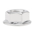 M8 x 1.25mm Serrated Flange Hex Lock Nuts, 20pcs Hexagon Flange Nuts, 304 Stainless Steel, Full Thread, DIN6923 Standard
