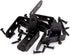 8 Pack 2 Corner Bracket Shelf Bracket,Heavy Duty Black Stainless Steel L Corner Brace,Right Joint Angle Brackets