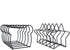 SUPVOX Iron Wire Bookend and Desk Organiser, Star Shaped Iron Art Book