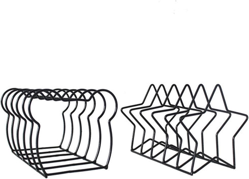 ABOOFAN Iron Wire Star Shaped Bookend Desk Organiser, Iron Art Display Stand