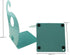 Winterworm Adorable Elephant-Themed Nonskid Desk Bookends (Blue Green)