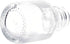 Moonetto 10 Pieces 25ml Graduated Round Glass Bottles, Solvent Jars with GL25 Blue Polypropylene Cap