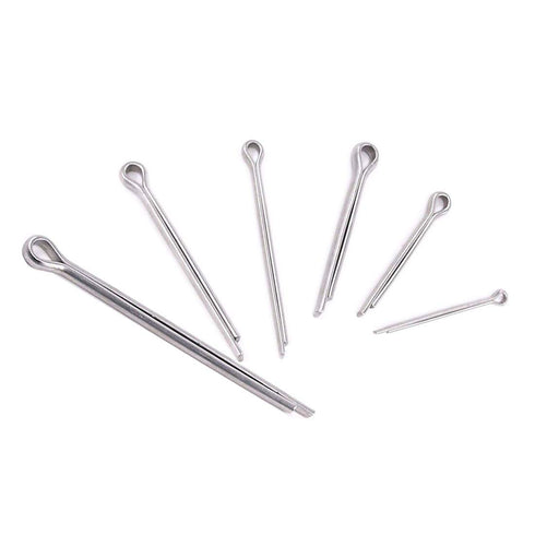 100pcs 304 Stainless Steel Cotter Pin Clip Key Fastener Assortment Kit for Automotive Mechanics and Small Engine Repair