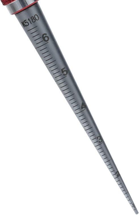 16.5mm Aperture Tapered Hole Ruler Stainless Steel Inner Hole Diameter Measuring Tool