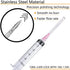 100 Pack 10ml/cc Luer Lock Plastic Syringe with 18Ga Needle, Lab Measuring Tools for Industrial Dispensing