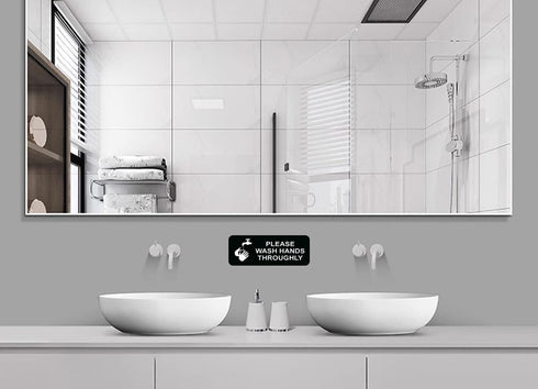 RTGGRD 3 8 Inch New Baby Changing Station Sign, X with English and Symbol, Grey for Men, Women, Unisex