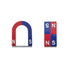 Physics Science Alnico5 Magnet Kit for Experiment, Educational Horseshoe & Bar Magnets