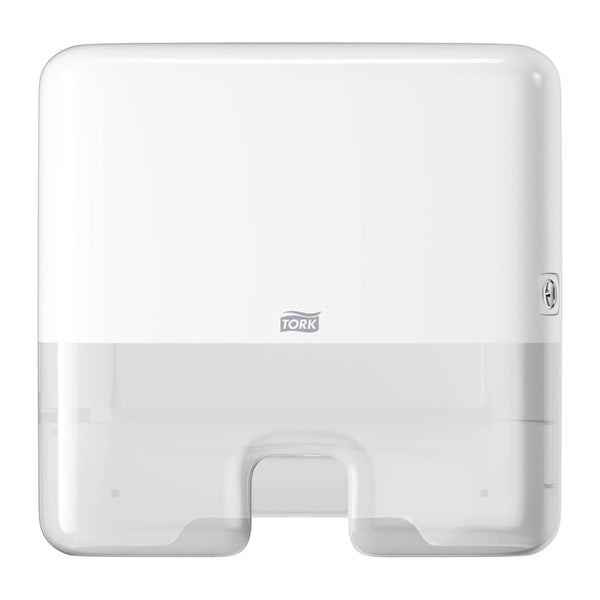 Tork Xpress Mini Multifold Hand Towel Dispenser White H2, One-at-a-Time Dispensing, Elevation