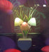 anso 3 Bulbs Night Light Light Sensor LED Mushroom Lamp Night Lamp Baby Home Bedsides (Grass)