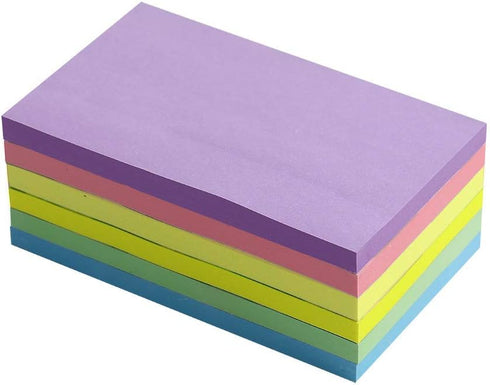 Vanpad Sticky Notes 3x5 in, 6 Pads/Pack, 75 Sheets/pad, Pastel Post Stickies, Super Sticking Power Memo Pads