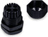 Waterproof Multi-Hole Nylon Cable Glands for Electrical Enclosure, 4 Holes, Pack of 3pcs, 1", Black