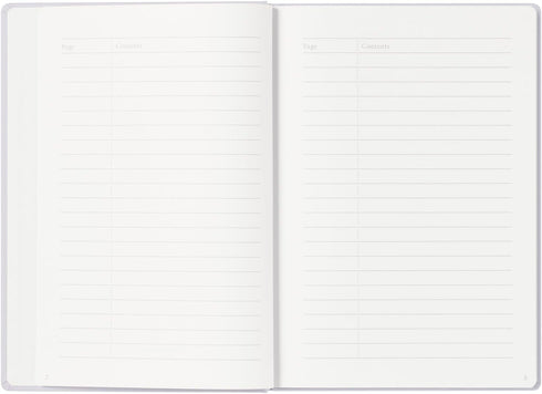 Maruman MNEMOSYNE Journal Notebook, 8.5 x 6.02 Inches (A5), 5mm Dot Grid, Hard Cover with Elastic Band, 90 gsm, 120