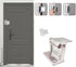 Szliyands (2 Pack) Door Lock Reinforcer Privacy Door Latch forHotel Security Door Lock Privacy Door Latch