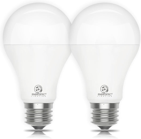 2 Pack 150 Watt Equivalent LED Bulb, Dimmable, 2600LM, 5000K Daylight, A21 E26 Base, UL Listed