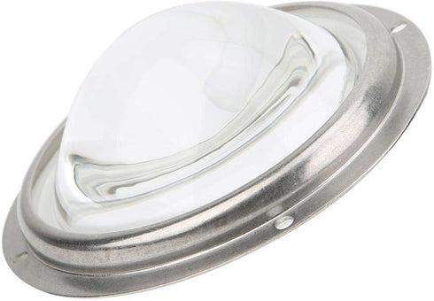 Walfront 100mm/3.94in High Power LED Condenser Lens 60 Beam Angle Optical Glass