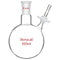 stonylab Borosilicate Glass Reaction Flask, Single-Neck with 24/40 Joint and PTFE Stopcock Valve, 500 ml