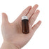 10ml Amber Glass Vials with Screw Caps and Plastic Stoppers, Leak-Proof Small Brown Liquid Sample Vial, 50PCS