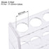 uxcell Acrylic Test Tube Holder Lab Stand Rack, 6 Wells for 25ml Centrifuge Tubes Clear