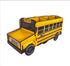Pencils Organizer School Bus Pen Holder, Creative DIY Multifunctional Desk Organizer, 6 Compartments for Office School