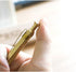 Six-Edge Solid Brass Pen, Sign Pen Ballpoint Pen with Clip