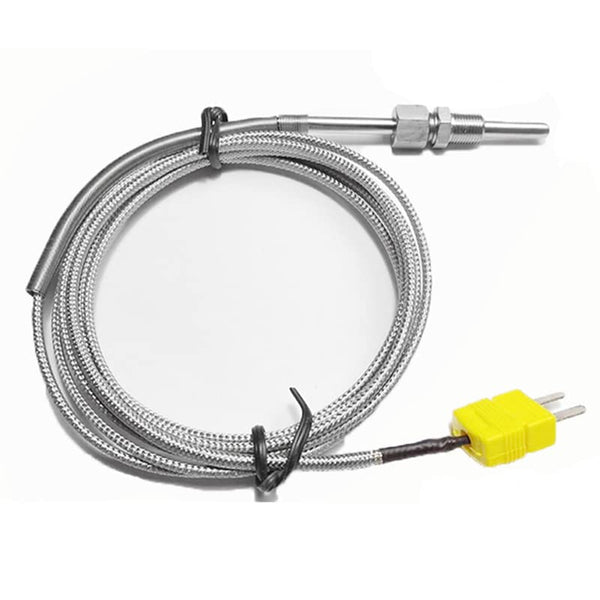 1/8" NPT Threaded K-Type Thermocouple Control Temperature Sensor Probe with Mini Connector