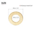 4mmx8mmx0.5mm(IDxODxT) Flat Brass Sealing Washers - 100Pack - Good for Industrial Machinery M4 Screws - Brass Flat Ring Gaskets