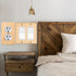 4PC Raw Wooden Solid Wood Outlet Covers, Decorative Wall Plate Bamboo Quality Light Switch Plate Cover Double Hole