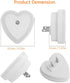 in(4-Pack), 0.5W LED Night Lights Plug Dusk to Dawn Sensor Auto-On/Off, Heart Shaped Nightlight for Bedroom, Bathroom