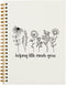 Helping Little Minds Grow Notebook, Inspirational Teacher Gifts, Hardcover Spiral Journal for Office School, 5.5x8.3
