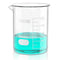 ONiLAB Griffin Low Form Glass Beaker, 2000ml Volume, 3.3 Borosilicate with Printed Graduation