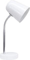 Simple Designs LD1075-OFF 15.28" Sleek Essentials Minimalist Metal Desk Task Lamp, for