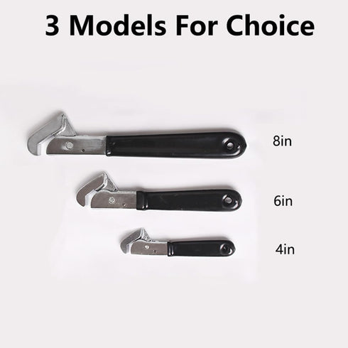 Mini Wrench 4 Inch Adjustable Plumbing Wrench Multi-Shape Adaptation Plumbing Grips Clamp Repair Hand Tool Black by SENRISE