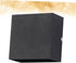 balacoo Square LED Wall Lamp Modern Black Wall Sconce for Indoor Use Stylish Lighting Decor for Living Room Bedroom
