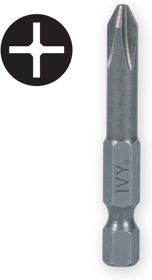 IVY Classic 45012 2-Inch #3 Phillips Power Bit, Impact Plus, 50-Pack