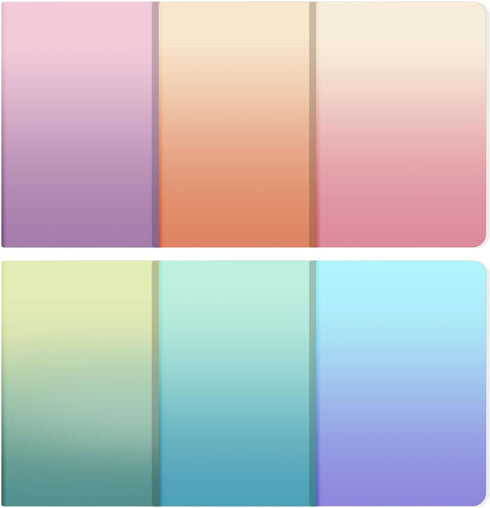 Ddaowanx 48 Pack A5 Colorful Notebooks, 6 Cute Colors, 72 Pages, 8.3x5.5 Inch, Lined Paper Travel Journals (Gradient)