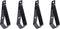 LBTODH 4 PCS Garage Door Remote Visor Clip Stainless Steel Remote Control Clip