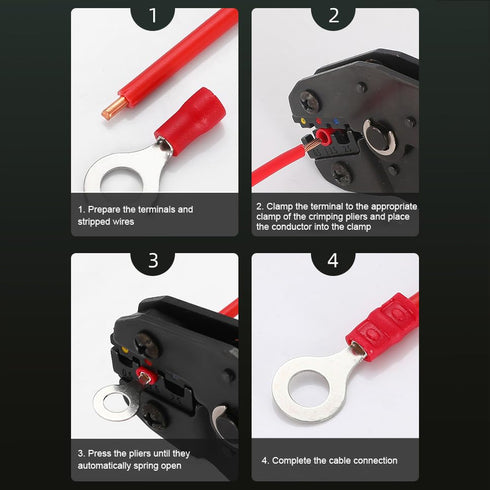 300 Insulated Electrical Connectors Kit PCS Crimp Terminal Assortment (Butt, Ring, Spade, Quick Disconnect)