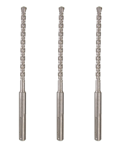 SDS Plus Hammer Drill Bit 3Pcs 1/4 in. x 6 in. for Masonry Concrete Rock