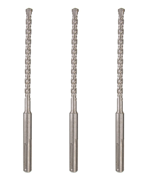 SDS Plus Hammer Drill Bit 3Pcs 1/4 in. x 6 in. for Masonry Concrete Rock