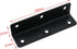 TAODAN 4PCS 100x27x27mm 90 Stainless Steel Black Long Strip Corner Code Metal L Shape Bracket with Mounting Screws